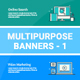 Multipurpose Banners Set1 - GraphicRiver Item for Sale