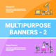 Multipurpose Banners Set 2 - GraphicRiver Item for Sale