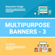 Multipurpose Banners Set 3 - GraphicRiver Item for Sale