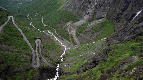 Trollstigveien Winding Mountain Road.