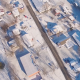 Above Small Town Covered in Snow - VideoHive Item for Sale