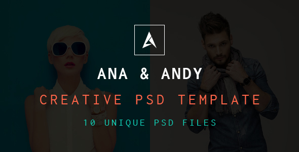 Andy & Ana Creative PSD Template