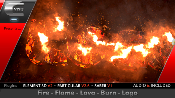 Fire Flame Lava Burn Logo