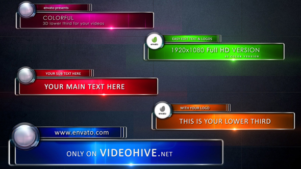 Silver Frame Lower Third