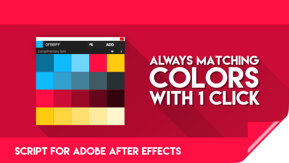 Color Theory for After Effects | Premium Script for finding matching Colors!