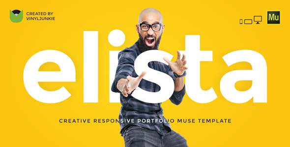 Elista - Responsive Creative Portfolio Muse Szablon