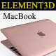 Element3D - Apple Macbook 2015 - 3DOcean Item for Sale
