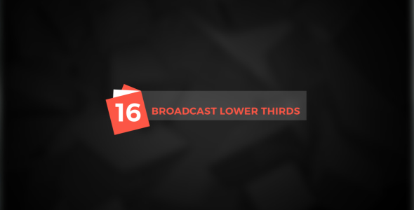 Broadcast Lower Thirds alt