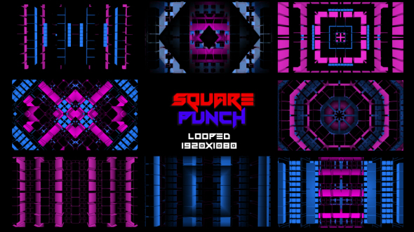 Square Punch VJ Pack