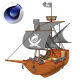 Cartoon Pirate Ship - 3DOcean Item for Sale