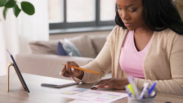 Ui Designer Working on User Interface at Home