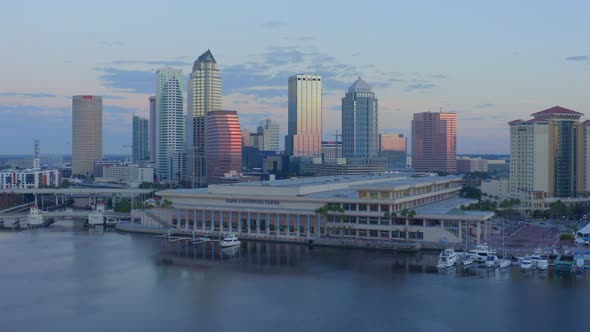 Approaching downtown Tampa and its waterfront