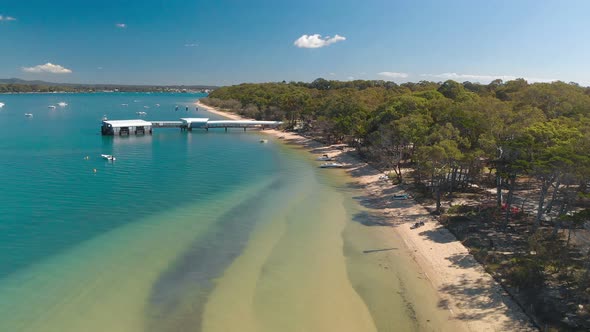 Coochiemudlo Island beach, Brisbane, Queensland, Australia