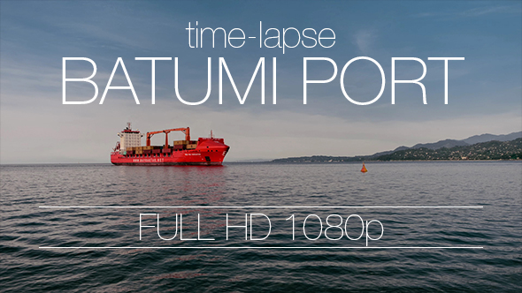 Batumi Sea Port Beach Time-Lapse