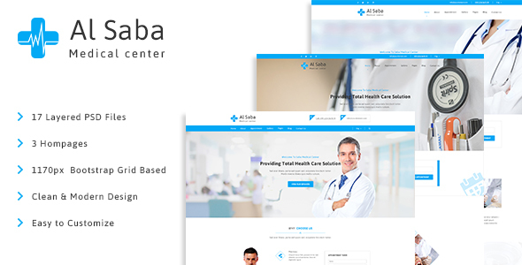 Al-Saba Health and Medical PSD Template