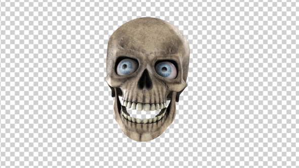 Animated Skull With Eyes alt