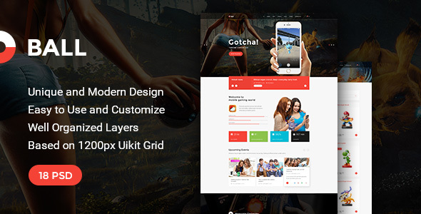 Ball — Multipurpose Portfolio/Event PSD Template