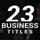 Business Titles - VideoHive Item for Sale