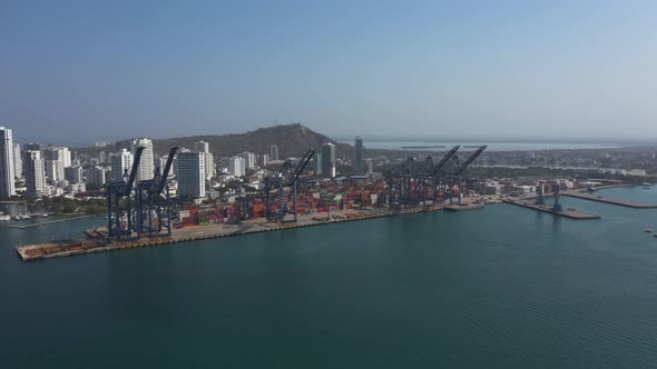 Cargo Port in Cartagena Colombia
