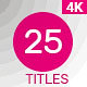 25 Minimal Titles - VideoHive Item for Sale