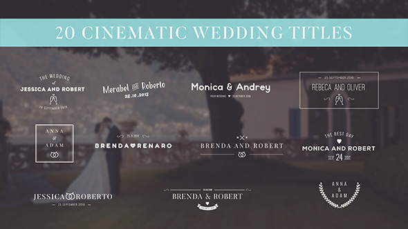 Cinematic Wedding Titles