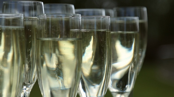 Glasses with Champagne