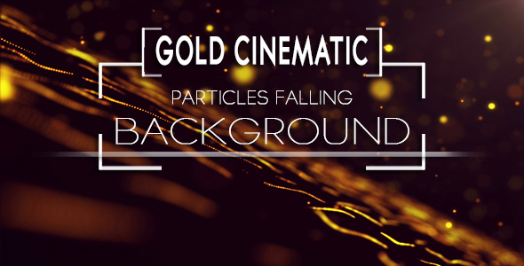 Cinematic Gold Particles Falling