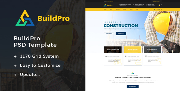 BuildPro - Construction PSD Templates