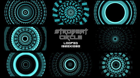 Strobeat Circle Background VJ Pack