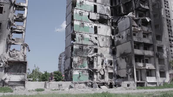 War in Ukraine  Destroyed Building in Borodyanka