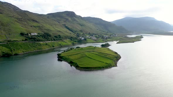 Aerial View of the Townland of Illancreeve Lackaduff  County Donegal Ireland