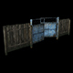 Metal Gate Blue - 3DOcean Item for Sale
