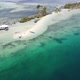 Perishing Island With Crystal Clear Ocean Water Drone Footage - VideoHive Item for Sale
