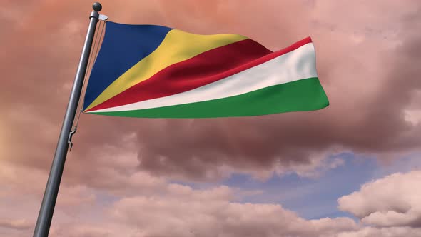 Seychelles Flag 4K