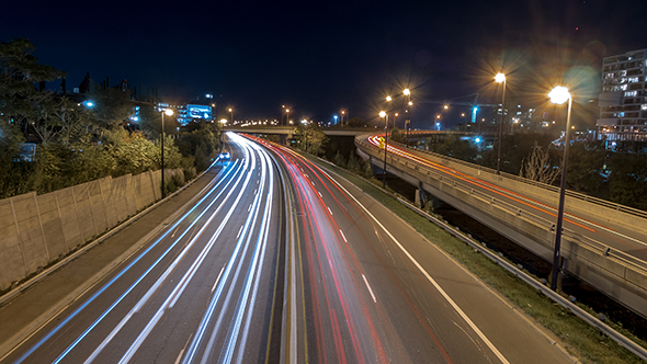 City Freeway Traffic Toronto