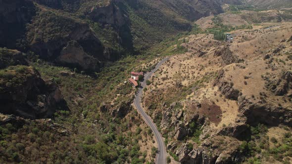 Highway in a rocky area