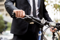 Young businessmen with a bike - PhotoDune Item for Sale