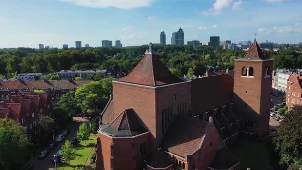 Aerial Video of Amsterdam Netherlands