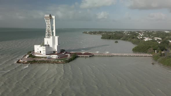 Lateral view of Chetumal at morning