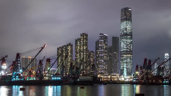 Hong Kong at Night Time Lapse