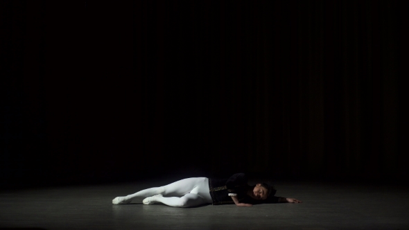 Young Man Dancing Ballet