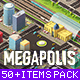 Ultimate Low Poly Megapolis Pack2 (City + Railway) - 3DOcean Item for Sale