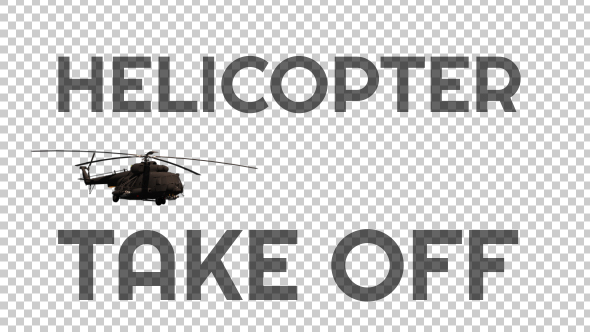 Military Helicopter "Take Off" - 2