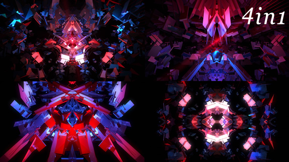 3D Transformer - VJ Loop Pack (4in1)