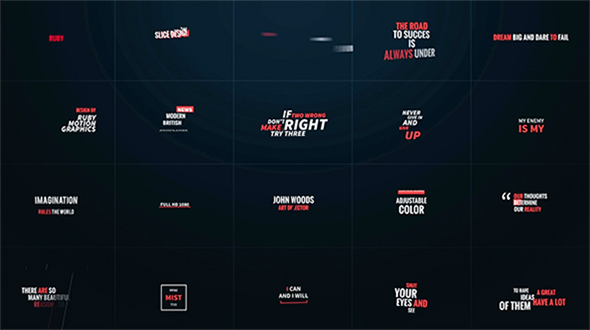 20+ Titles Animation