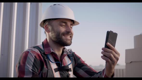 Engineer Having a Video Call