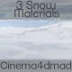 Snow materials x3 cinema 4d - 3DOcean Item for Sale