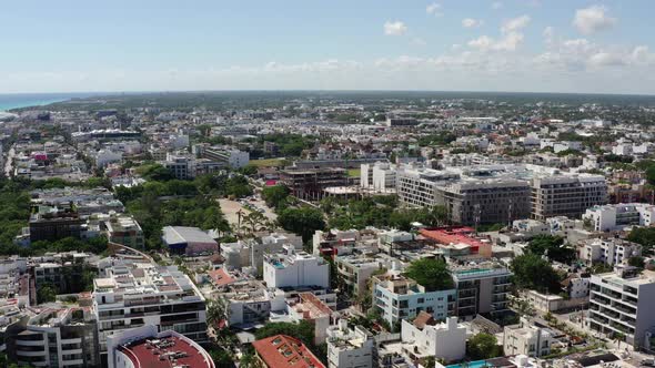 Drone Video of an Urban Landscape of a Latin American City