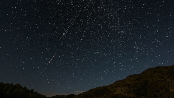 Stars in Space Time Lapse