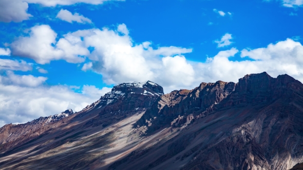 High Mountain Landscape. Spiti Valley, Himachal Pradesh, India